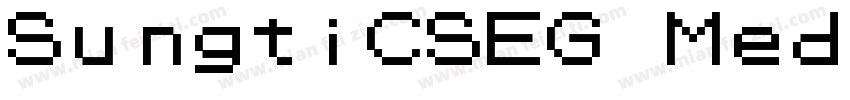 SungtiCSEG Medium GB字体转换